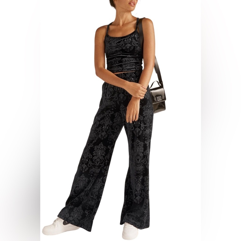 Behond Yoga Slim Racerback Cropped Tank + Beyond Yoga Best Dressed Pant Sz Small
